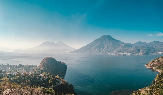 Paisaje de Guatemala durante una rodada